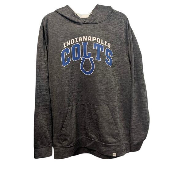Men's Fanatics Gray Indianapolis Colts Victory Arch Pullover Hoodie XL - Picture 1 of 2